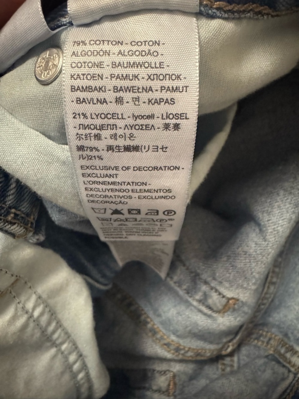 Levi’s Baggy Dad Jeans Light Wash Distressed W24 L30 High Rise Straight Leg - Picture 7 of 8